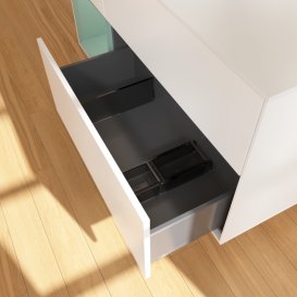 Тумба под раковину Villeroy & Boch Finion 120х50,1 см с подсветкой МДФ белый матовый лак/стекло белое матовое G821GMMT