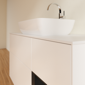 Тумба под раковину Villeroy & Boch Finion 120х50,1 см с подсветкой МДФ белый матовый лак/стекло белое матовое G831PDMT