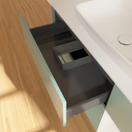 Тумба под раковину Villeroy & Boch Finion 120х50,1 см с подсветкой МДФ оливковый матовый лак/стекло белое матовое G831GFGM