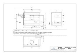 Тумба під раковину Villeroy & Boch Finion 80х50,1 см із підсвічуванням МДФ чорний матовий лак/скло біле матове G87100PD