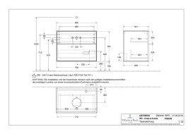 Тумба під раковину Villeroy & Boch Finion 80х50,1 см з підсвічуванням МДФ антрацит матовий лак/скло чорне матове G87200GK