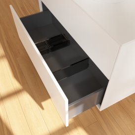 Тумба під раковину Villeroy & Boch Finion 100х50,1 см МДФ білий матовий лак/скло біле матове F88100MT