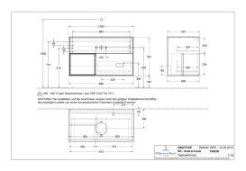 Тумба під раковину Villeroy & Boch Finion 100х50,1 см із підсвічуванням МДФ оливковий матовий лак/скло чорне матове G892HBGM