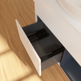 Тумба под раковину Villeroy & Boch Finion 100х50,1 см с подсветкой МДФ белый матовый лак/стекло белое матовое F901HGMT