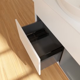 Тумба под раковину Villeroy & Boch Finion 100х50,1 см с подсветкой МДФ белый матовый лак/стекло белое матовое G901GKMT