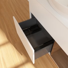 Тумба под раковину Villeroy & Boch Finion 100х50,1 см с подсветкой МДФ белый матовый лак/стекло белое матовое G901GNMT