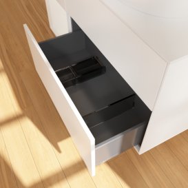 Тумба под раковину Villeroy & Boch Finion 120х50,1 см с подсветкой МДФ белый матовый лак/стекло белое матовое G921GFMT