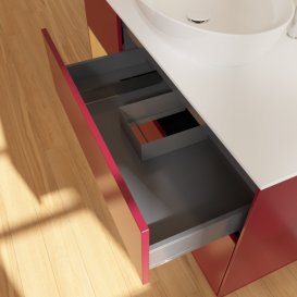 Тумба под раковину Villeroy & Boch Finion 120х50,1 см с подсветкой МДФ пион матовый лак/стекло белое матовое F941HFHB