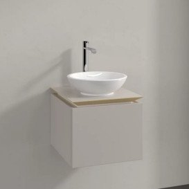 Тумба под раковину Villeroy & Boch Legato 45х50 см ДСП мягкий серый B56500VK