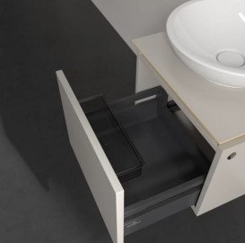Тумба под раковину Villeroy & Boch Legato 45х50 см ДСП мягкий серый B56500VK