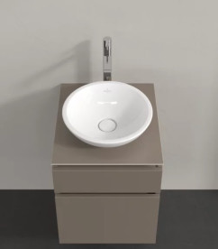 Тумба под раковину Villeroy & Boch Legato 45х50 см ДСП трюфель серый B56600VG