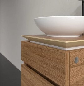 Тумба під раковину Villeroy & Boch Legato 45х50 см ДСП дуб канзас B56600RH