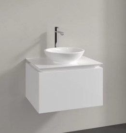 Тумба під раковину Villeroy&Boch Legato 60х50 см ДСП білий матовий B56700MS