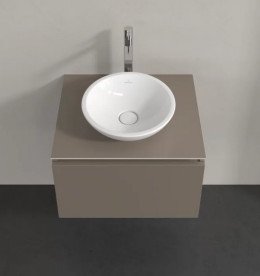 Тумба під раковину Villeroy&Boch Legato 60х50 см ДСП трюфель сірий B56700VG