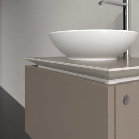 Тумба під раковину Villeroy&Boch Legato 60х50 см ДСП трюфель сірий B56700VG