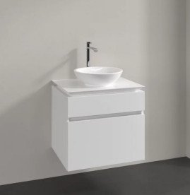 Тумба под раковину Villeroy & Boch Legato 60х55 см МДФ/ДСП глянцевый белый B56800DH