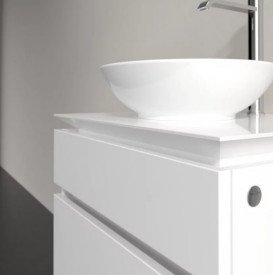 Тумба под раковину Villeroy & Boch Legato 60х55 см МДФ/ДСП глянцевый белый B56800DH
