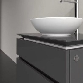 Тумба под раковину Villeroy & Boch Legato 60х50 см МДФ/ДСП глянцевый серый B56800FP