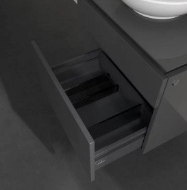 Тумба под раковину Villeroy & Boch Legato 60х50 см МДФ/ДСП глянцевый серый B56800FP