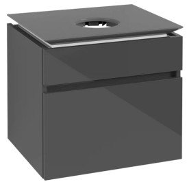 Тумба под раковину Villeroy & Boch Legato 60х50 см МДФ/ДСП глянцевый серый B56800FP