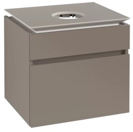 Тумба под раковину Villeroy & Boch Legato 60х50 см ДСП трюфель серый B56800VG