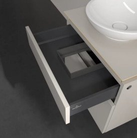 Тумба под раковину Villeroy & Boch Legato 60х50 см ДСП мягкий серый B56800VK