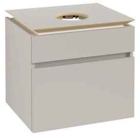 Тумба под раковину Villeroy & Boch Legato 60х50 см ДСП мягкий серый B56800VK