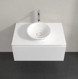 Тумба под раковину Villeroy & Boch Legato 80х50 см ДСП белый матовый B56900MS