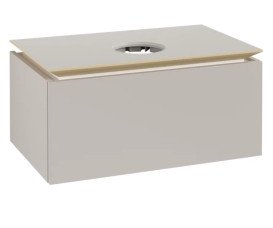 Тумба под раковину Villeroy & Boch Legato 80х50 см ДСП мягкий серый B56900VK