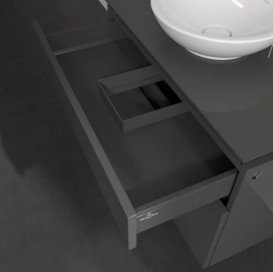 Тумба под раковину Villeroy & Boch Legato 80х50 см МДФ/ДСП глянцевый серый B57000FP