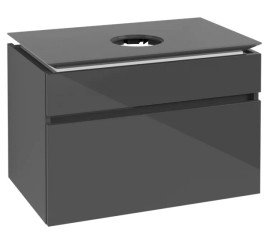 Тумба под раковину Villeroy & Boch Legato 80х50 см МДФ/ДСП глянцевый серый B57000FP