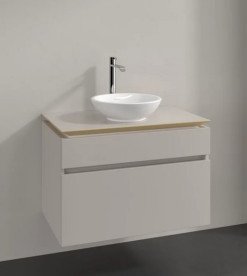 Тумба под раковину Villeroy & Boch Legato 80х50 см ДСП мягкий серый B57000VK