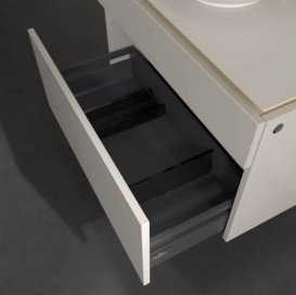 Тумба під раковину Villeroy&Boch Legato 80х50 см ДСП м'який сірий B57000VK