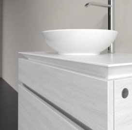 Тумба под раковину Villeroy & Boch Legato 80х50 см ДСП белое дерево B57000E8