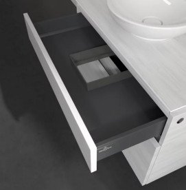 Тумба под раковину Villeroy & Boch Legato 80х50 см ДСП белое дерево B57000E8