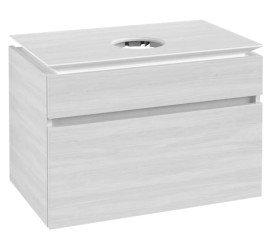 Тумба під раковину Villeroy&Boch Legato 80х50 см ДСП біле дерево B57000E8