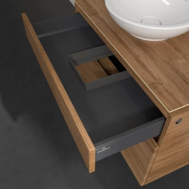 Тумба під раковину Villeroy & Boch Legato 80х50 см ДСП дуб канзас B57000RH