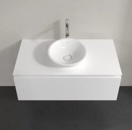 Тумба под раковину Villeroy & Boch Legato 100х50 см МДФ/ДСП глянцевый белый B57100DH