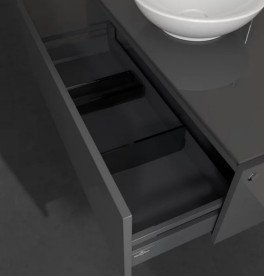 Тумба под раковину Villeroy & Boch Legato 100х50 см МДФ/ДСП глянцевый серый B57100FP