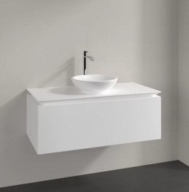 Тумба під раковину Villeroy&Boch Legato 100х50 см ДСП білий матовий B57100MS