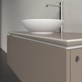 Тумба під раковину Villeroy & Boch Legato 100х50 см ДСП сірий трюфель B57100VG