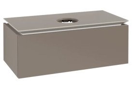 Тумба под раковину Villeroy & Boch Legato 100х50 см ДСП трюфель серый B57100VG