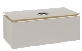 Тумба под раковину Villeroy & Boch Legato 100х50 см ДСП мягкий серый B57100VK