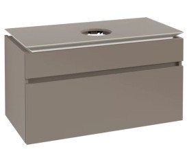 Тумба під раковину Villeroy&Boch Legato 100х55 см ДСП трюфель сірий B57200VG