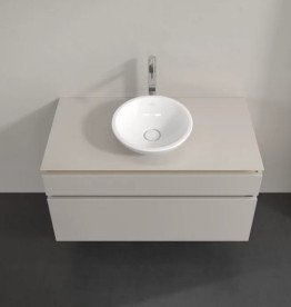 Тумба под раковину Villeroy & Boch Legato 100х55 см ДСП мягкий серый B57200VK