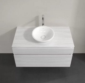 Тумба под раковину Villeroy & Boch Legato 100х55 см ДСП белое дерево B57200E8