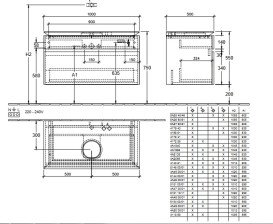 Тумба под раковину Villeroy & Boch Legato 100х55 см ДСП белое дерево B57200E8