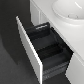 Тумба під раковину Villeroy & Boch Legato 120х38 см МДФ/ДСП білий глянсовий B57700DH
