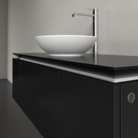 Тумба под раковину Villeroy & Boch Legato 120х38 см МДФ/ДСП черный матовый лак B57700PD