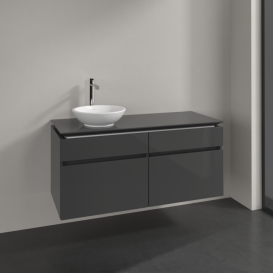 Тумба под раковину Villeroy & Boch Legato 120х55 см МДФ/ДСП глянцевый серый B58000FP